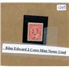 Image 1 : King Edward 2 cents stamp mint never used