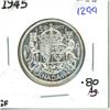 Image 1 : 1945 Canadian silver 50 cent coin