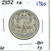 Image 1 : 1952 Canadian silver 50 cent coin