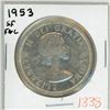 Image 1 : 1953 Canadian silver voyageur dollar