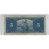 Image 2 : 1937 Canadian 5 dollar bill - Gordon/Towers - N/C 2114869