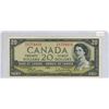 Image 1 : 1954 Canadian 20 dollar bill - Beattie/Rasminsky - E/W 1254414