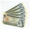 Image 1 : 5 - 1973 Canadian sequential 1 dollar bills - Lawson/Bouey - AC 4655335-39