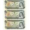Image 2 : 5 - 1973 Canadian sequential 1 dollar bills - Lawson/Bouey - AC 4655335-39