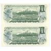 Image 5 : 5 - 1973 Canadian sequential 1 dollar bills - Lawson/Bouey - AC 1237072-76