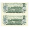 Image 2 : 2 - 1973 Canadian sequential 1 dollar bills - Lawson/Bouey - AC 4532779-80