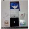 Image 2 : 2000 Canadian millennium 25 cent coin and stamps keepsake - in tin