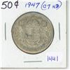 Image 1 : 1947 50 cent coin