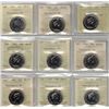 Image 1 : 50¢ ICCS-PCCS NBU Lot of 9 pcs Professional Coin Certification System