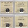 Image 1 : 1995 10¢ MS67, 2000W 10¢ MS66, 2003P 10¢ MS67, 2004P 10¢ MS67, 4pcs All ICCS, NBU