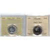 Image 1 : 1964 25¢ & 1973 25¢ Small Bust Both PL65 2pcs, PCCS (Professional Coin Certification System)