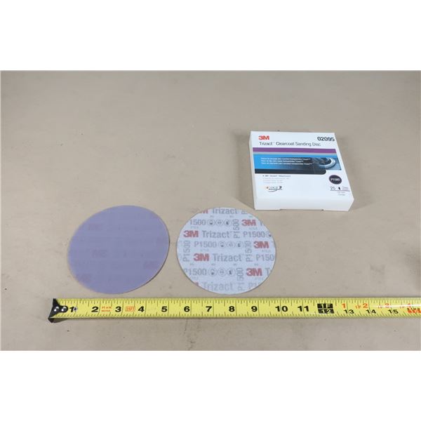 DTE DE 25 DISQUES DE PONÇAGE POUR COUCHES TRANSPARENT 3M 02095
