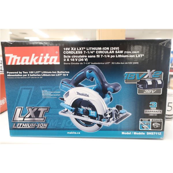 SCIE CIRCULAIRE SANS FIL 7 1/4" MAKITA DHS711Z (SANS BATT ET CHARGEUR)