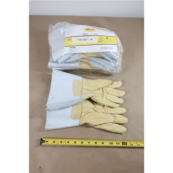 PAIRE GANTS DE SOUDAGE, CUIR FLEUR DE VACHE, TAILLE MED NATPRO 7-951060-1