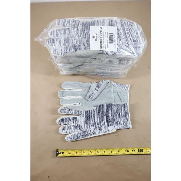 PQT DE 12 PAIRES DE GANTS VHP PLUS COMACIER, TAILLE 2T-GRAND/11, CALIBRE 10, ENVELOPPE EN NYLON, EN 