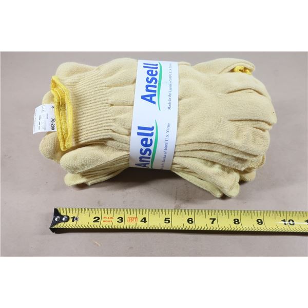 PKG DE 12 GANTS LÉGERS GOLDKNITMD 70-200, TAILLE MOYEN/8, CALIBRE 13, ENVELOPPE EN KEVLARMD, ANSI/IS
