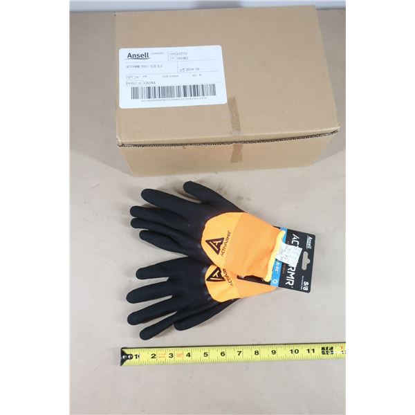 BTE DE 6 PAIRES DE GANTS ENDUITS ACTIVARMR 97-011, GR:8 , RÊVETEMENT NITRILE, CALIBRE 10, ENVELOPPE 
