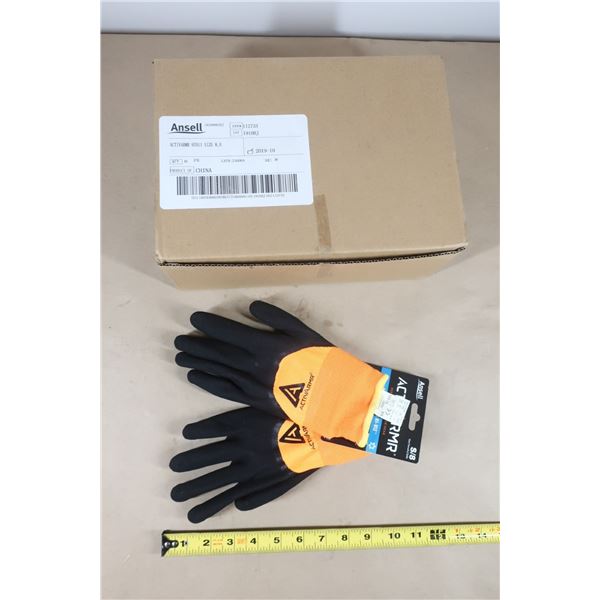 BTE DE 6 PAIRES DE GANTS ENDUITS ACTIVARMR 97-011, GR:8 , RÊVETEMENT NITRILE, CALIBRE 10, ENVELOPPE 
