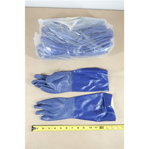 PKG DE 12 PAIRES DE GANTS DOUBLÉS DE TRICOT NITRI-SOLVE NSK24, TAILLE PETIT/7, 14" LO, NITRILE, DOUB
