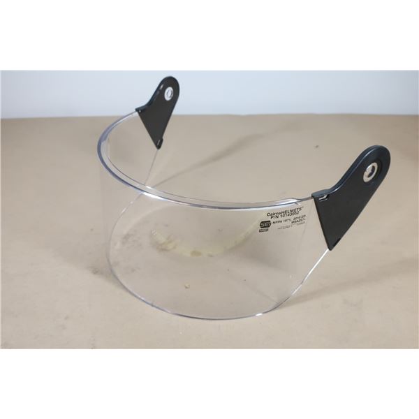 VISIÈRE DE PROTECTION POUR CASQUES D'INCENDIE ET DE SAUVETAGE, POLYCARBONATE, TEINTE TRANSPARENTE, C
