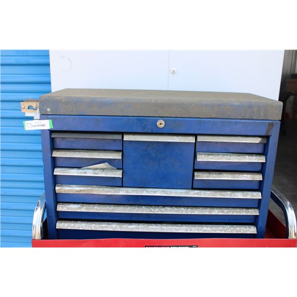 **Blue Shop Toolbox with Contents - 26" x 12" x 19"