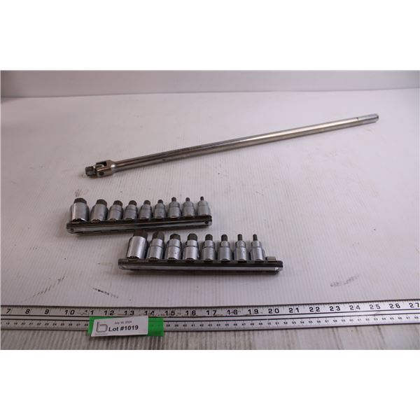 Assorted Hex Sockets, Torque Wrench