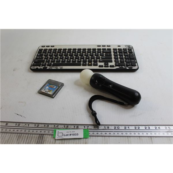 Tony Hawk's Pro Skater 2 Gameboy Color Game, Keyboard, PlayStation Motion Controller - All Untested