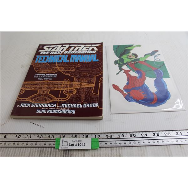 Star Trek: The Next Generation Technical Manual, Spider-Man Clear Print - 6 1/2" x 10 1/2"