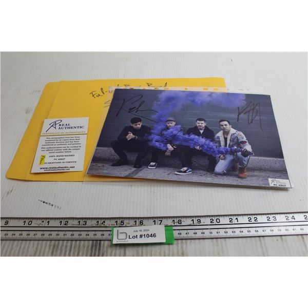 Autographed Fall Out Boy Mania-Era Picture with Certificate of Authenticity - 11 3/4" x 8 1/2"