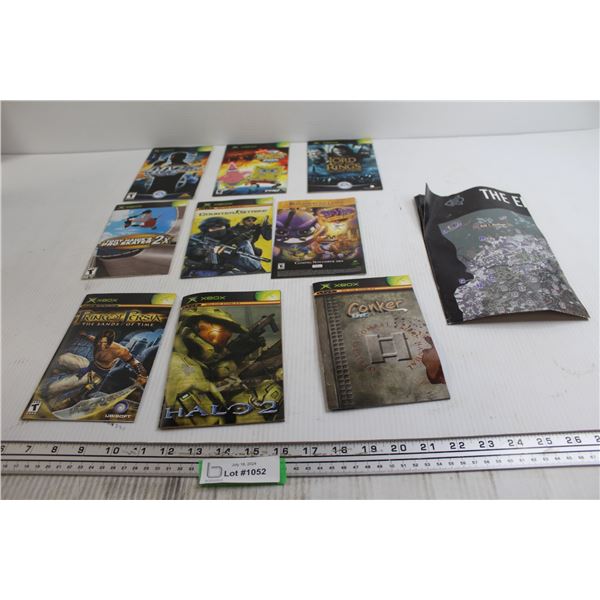 (10) Video Game Manuals - The Elder Scrolls Skyrim, Lord of the Rings