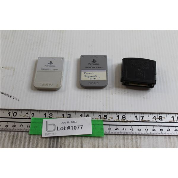 (2) PlayStation Memory Cards, Nintendo 64 Jumper Pak