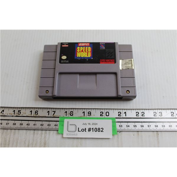 ESPN Speed World SNES Game - Untested