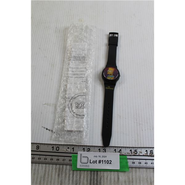 The Simpsons Subway Hologram Watch - Untested
