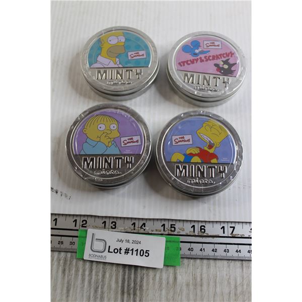 (4) The Simpsons Minty Mints - Sealed