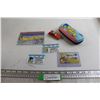 Image 1 : The Simpsons Glasses Case, Toy Car, Post Card, and Misc.