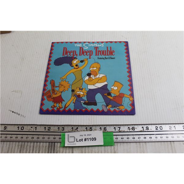 The Simpsons Deep, Deep Trouble 7" Record