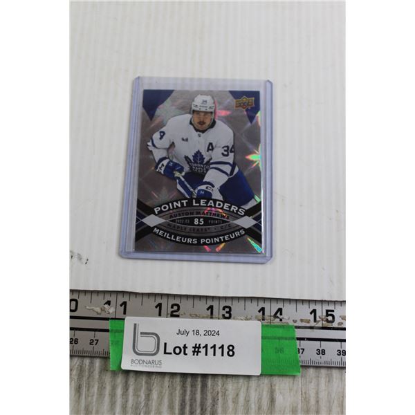 Auston Matthews Point Leaders Insert Card