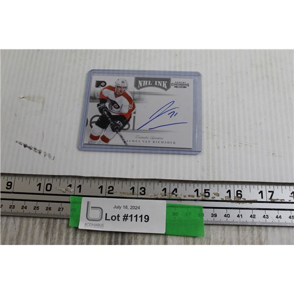 James Van Riemsdyk NHL Ink Autograph Hockey Card