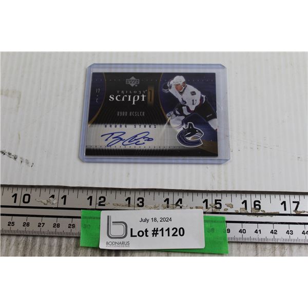 Ryan Kesler Trilogy Autograph Hockey Card
