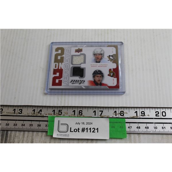 Crosby, Heatty, Spezza, Nash Jersey Hockey Card