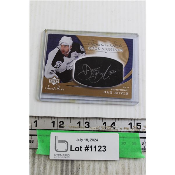 Dan Boyle Autograph Puck Hockey Card