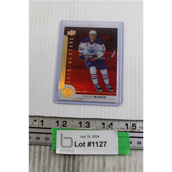 Connor McDavid Shining Stars Red Hockey Card