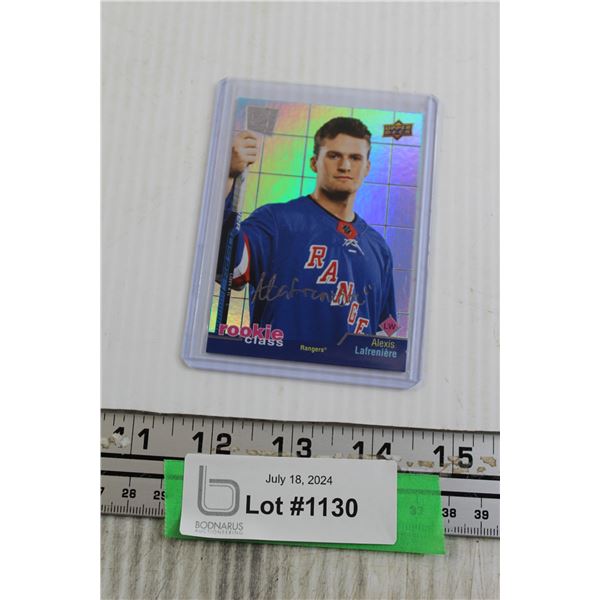Alexis Lafreniere Upper Deck Rookie Class Hockey Card
