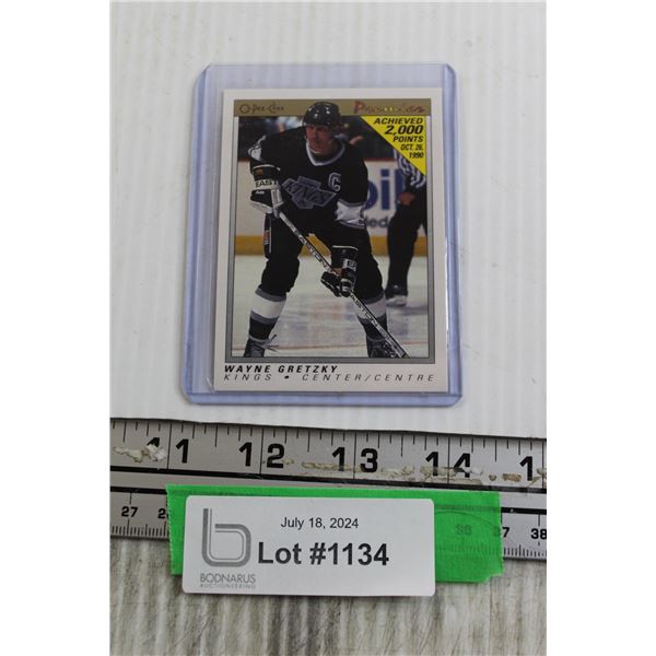 Wayne Gretzky 2000th Point Hockey Card
