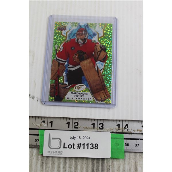 Marc Andre Fleury Green Ice Insert Hockey Card