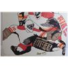 Image 2 : Calgary Flames Marker Art on Poster Board - 27 1/4" x 35 1/4"