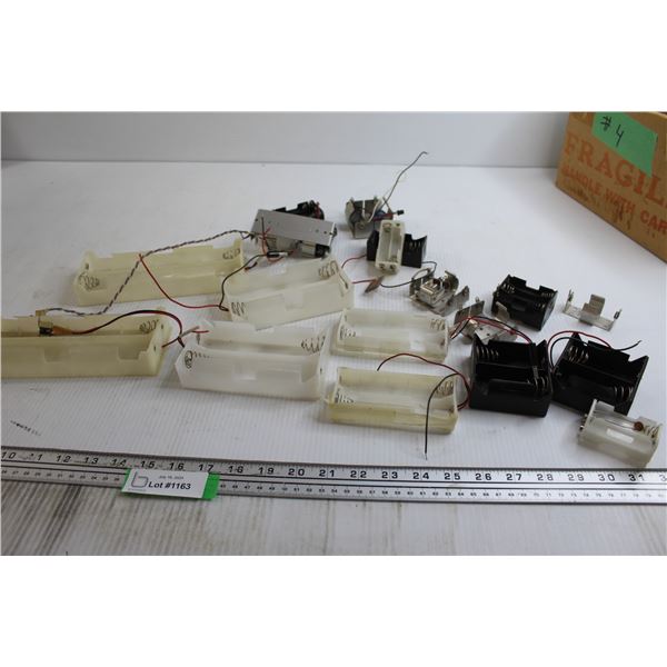 Box of Used Battery Holders