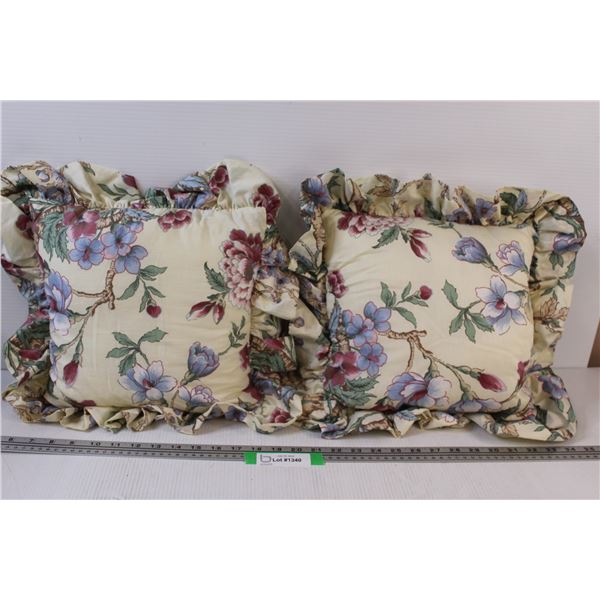 (2) Throw Pillows - 10"