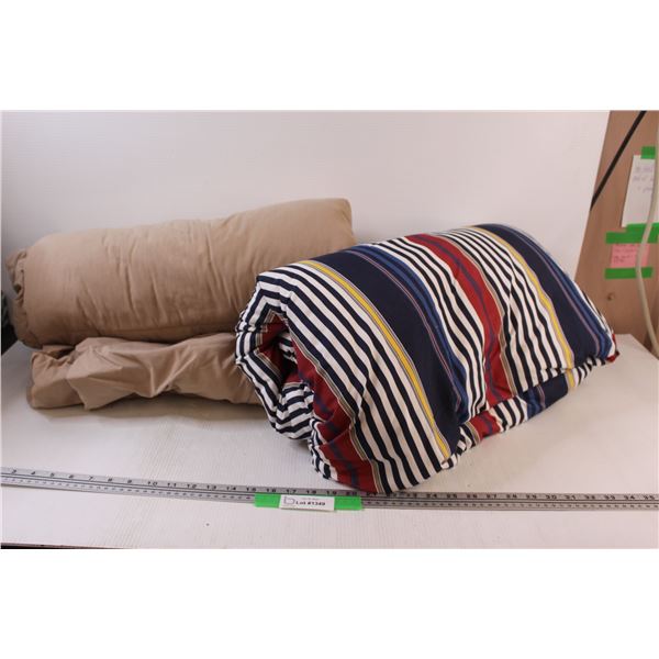 *(2) Double Comforters - Has Pet Hair, But Smells Clean otherwise