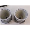 Image 5 : (2) Hanging 4" Plant Pots & (2) 4" Plant Pots w/Drain Tray